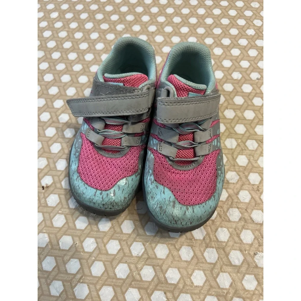 Merrell Kids Water Shoes in Pink and Teal with Gray Accents